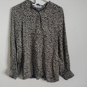 Mango Flowy Flower Patterned Blouse